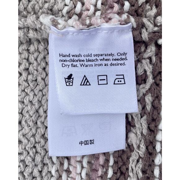 Eddie Bauer Legend Cardigan Sweater‎ Linen Blend Hand Knit Garden Floral Sz. S - Picture 4 of 5